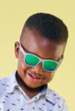 Babiators Polarized Navigators: Graphite Grey with Green Mirrored Lenses