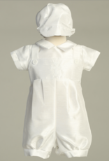 Lito Albert Romper with Embroidered Cross