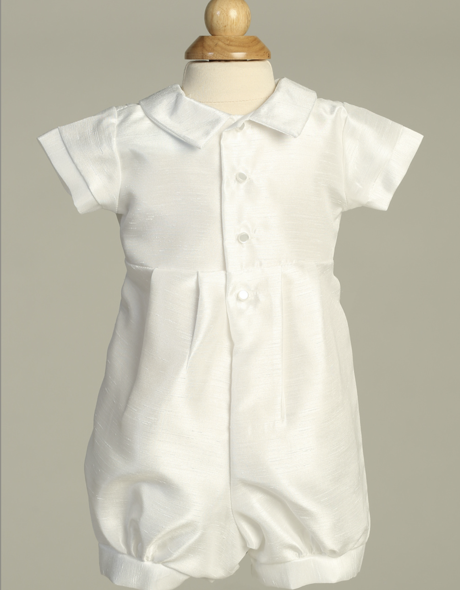 Lito Albert Romper with Embroidered Cross