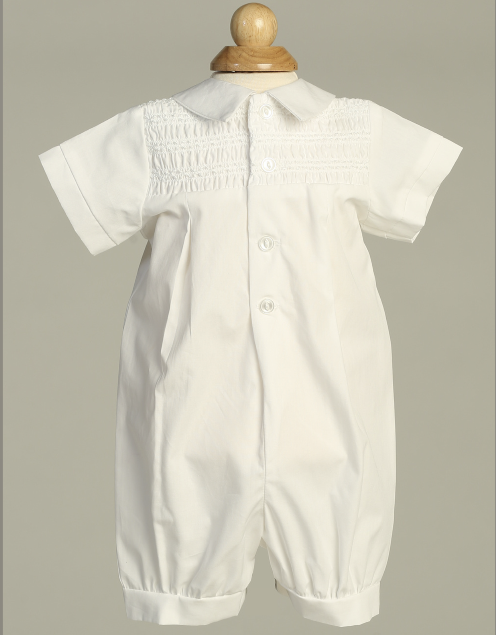 Lito Bernard Cotton Romper with Smocking