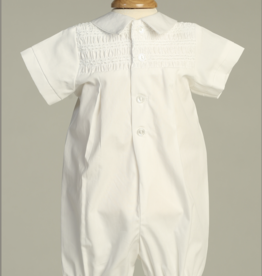 Lito Bernard Cotton Romper with Smocking Lito Bernard Cotton Romper with Smocking