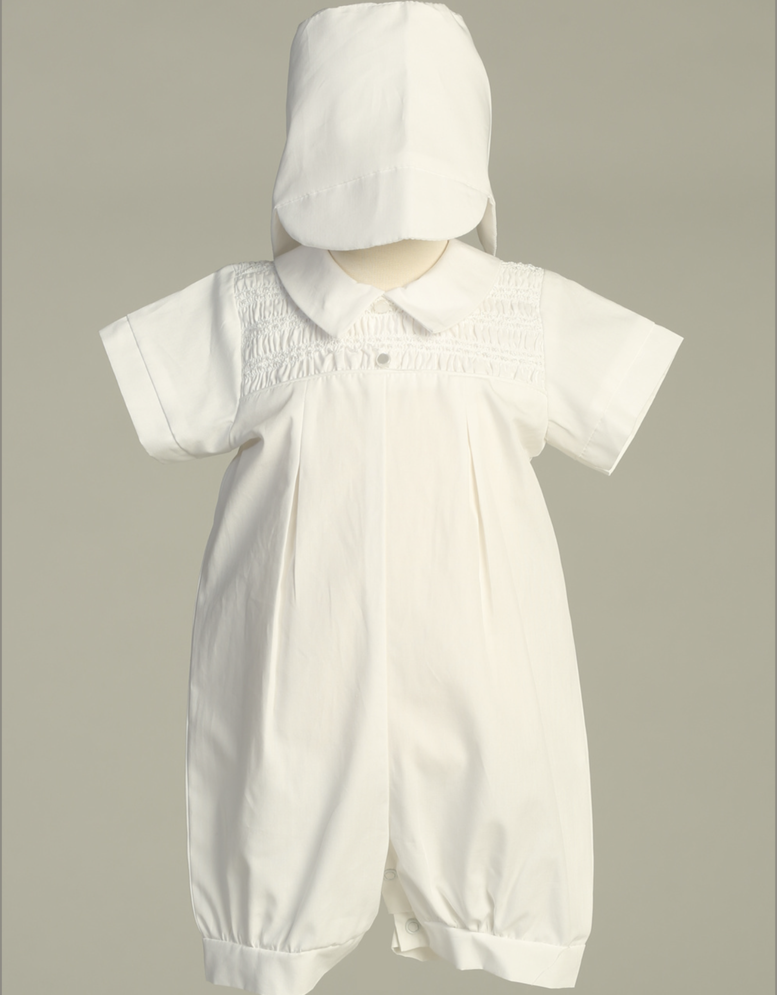 Lito Bernard Cotton Romper with Smocking