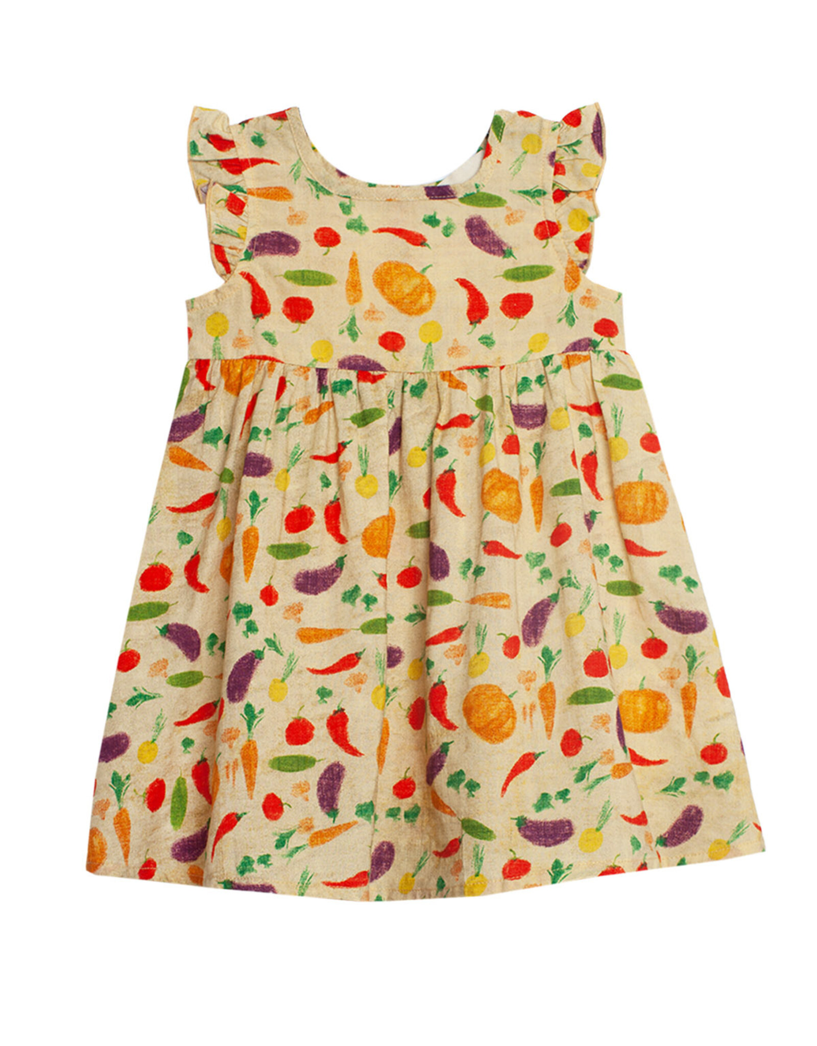 Mabel & Honey Garden Party Ruffle Sleeve Dress