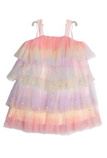 Isobella & Chloe Rainbow Delight Tiered Ruffles Dress