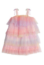 Isobella & Chloe Rainbow Delight Tiered Ruffles Dress