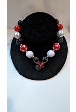 The Twinkled Twig Red B&W Mouse Necklace