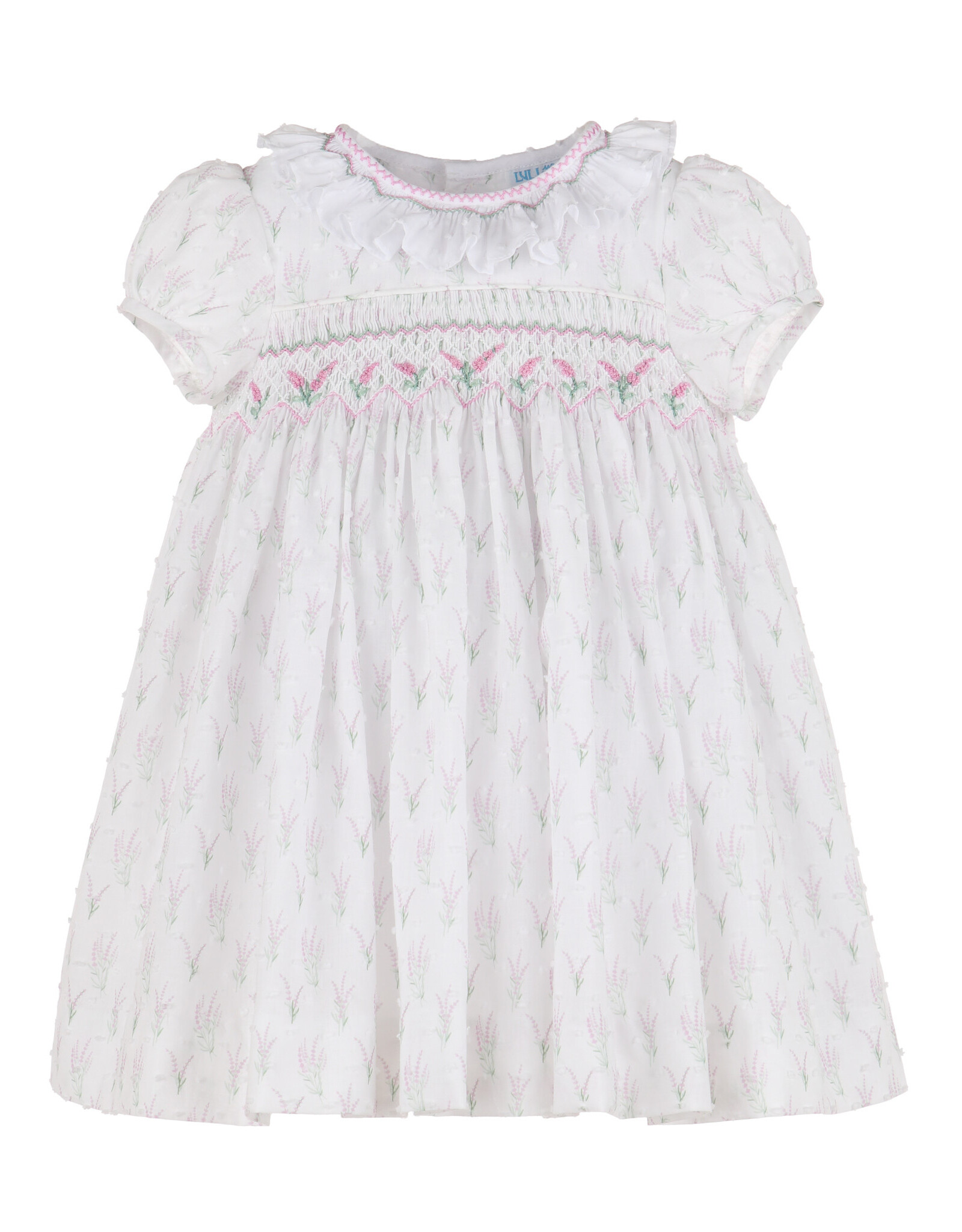 Casero Lilac Floral Spike Dress