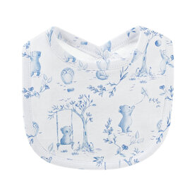 Baby Club Chic Blue Toile De Jouy Bib
