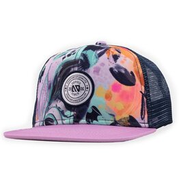 Noruk Pastel Lilac Leaves Cap