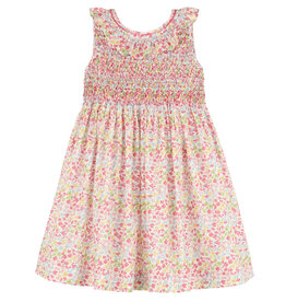 Casero Floral Garden Party Ruffle Dress