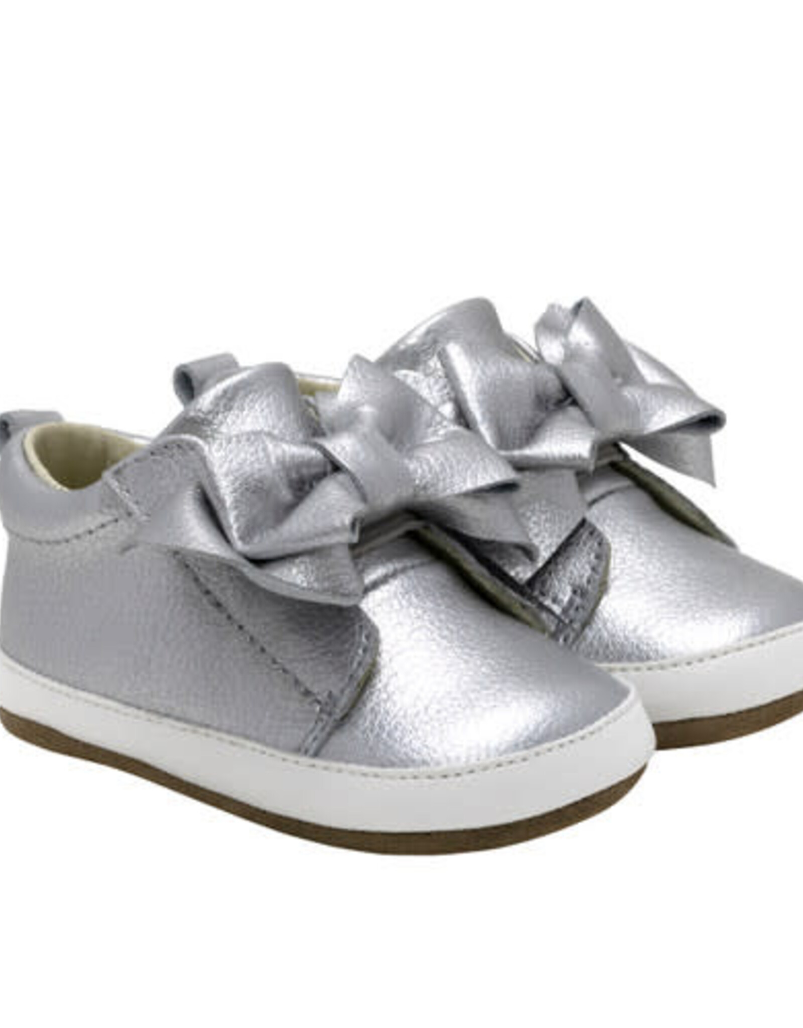 Robeez Aria Silver First Kicks Shoes