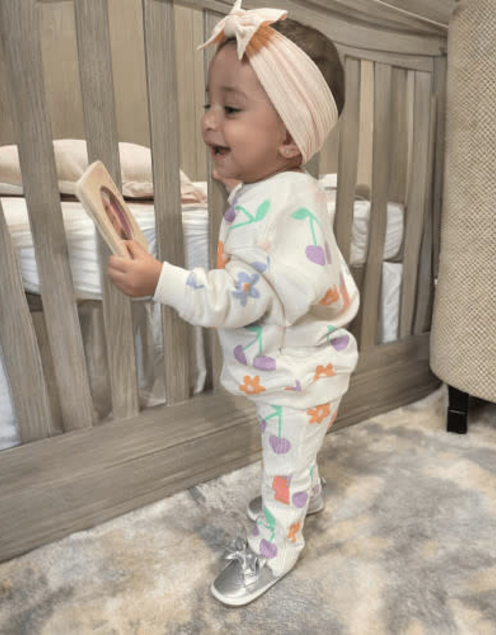 Robeez Aria Silver First Kicks Shoes