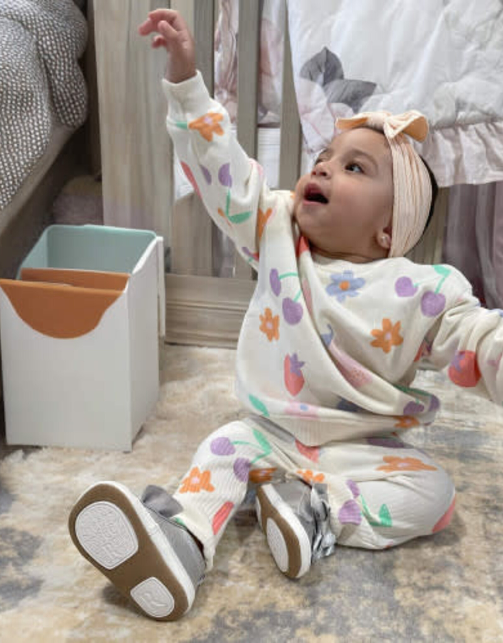 Robeez Aria Silver First Kicks Shoes