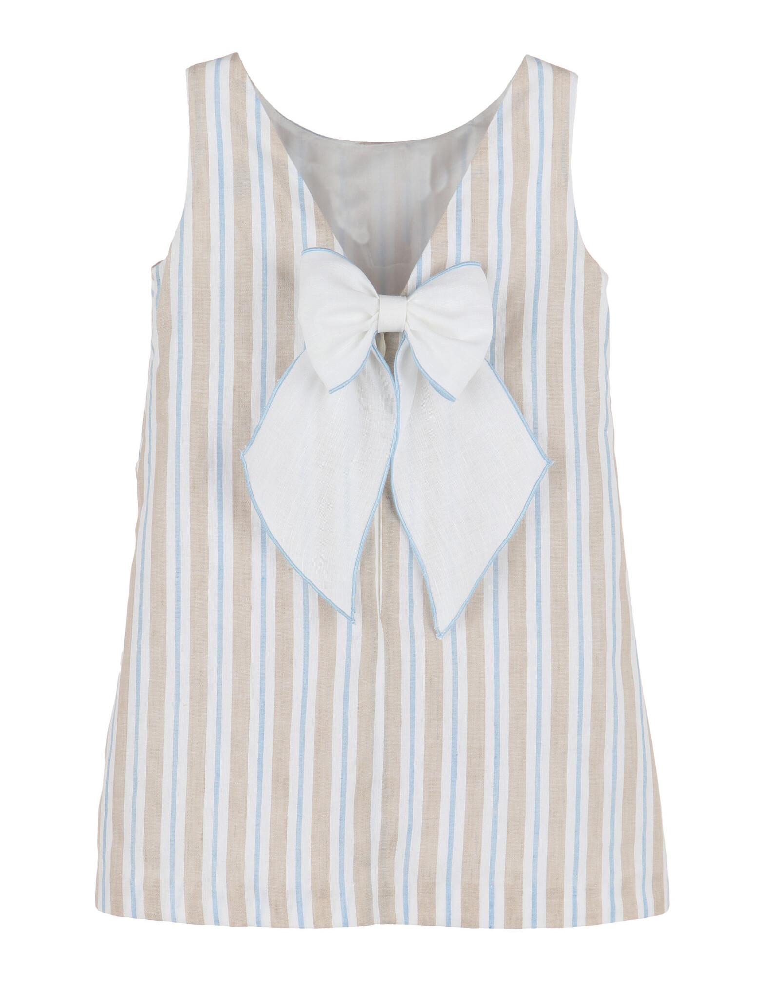 Casero Stripes Cross Front Dress