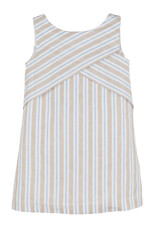 Casero Stripes Cross Front Dress