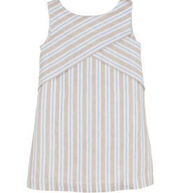 Casero Stripes Cross Front Dress