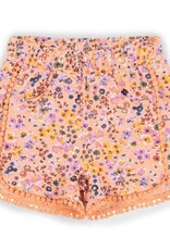Flower Market Coral Shorts
