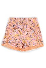 Flower Market Coral Shorts