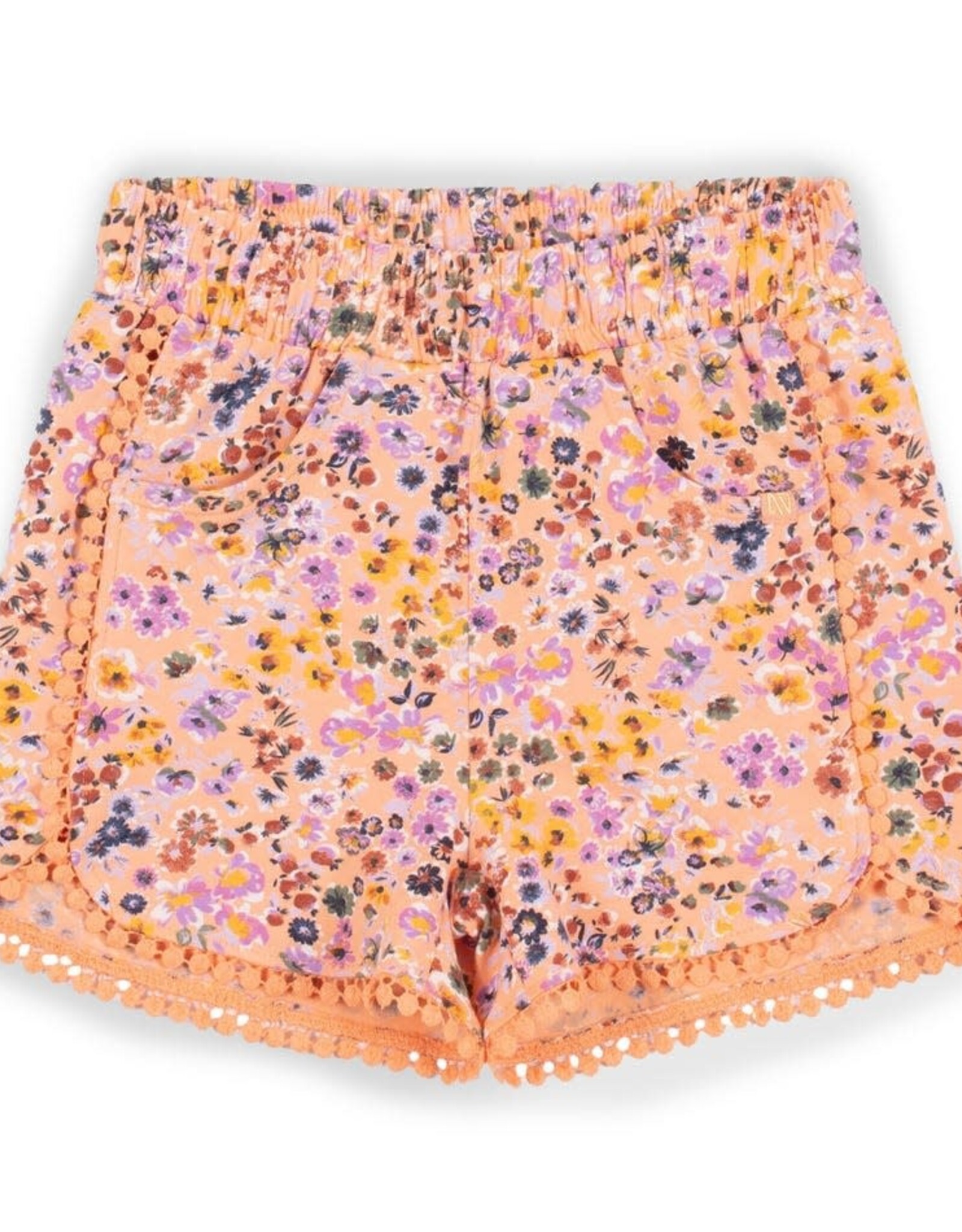 Flower Market Coral Shorts