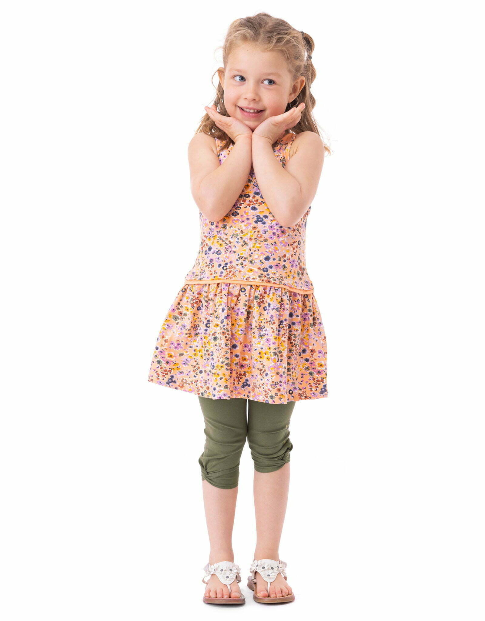 Noruk Flower Market Olive 3/4 Leggings