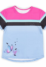 Noruk Be Free Fly Away Butterfly Blue Athletic T-Shirt