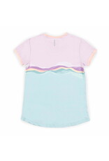 Noruk Pastel Lilac Leaves Mint Athletic T-Shirt