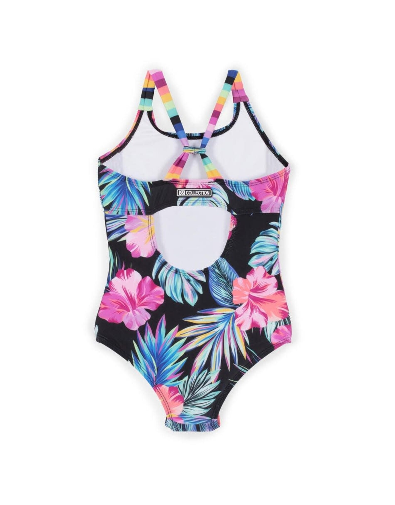 Noruk Rainbow Hibiscus One-piece Swimsuit