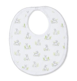 Kissy Kissy Silver Cottontail Hollow Bib