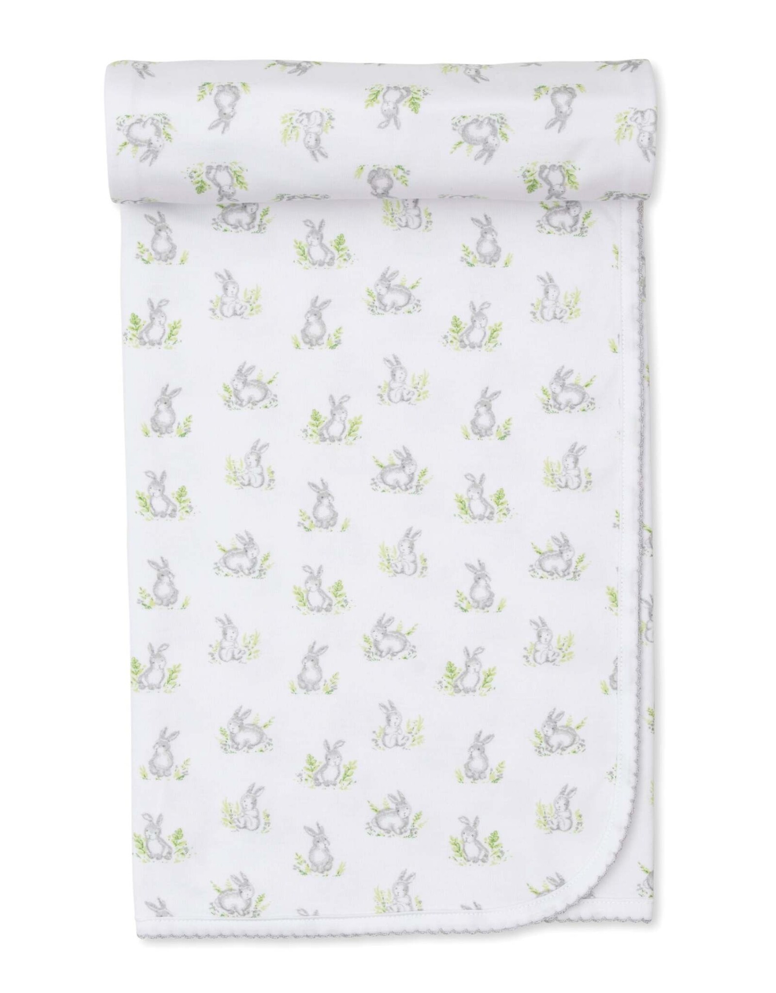 Silver Cottontail Hollow Swaddle Blanket