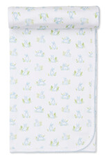 Kissy Kissy Blue Cottontail Hollow Swaddle Blanket