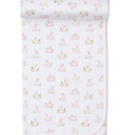 Kissy Kissy Pink Cottontail Hollow Swaddle Blanket
