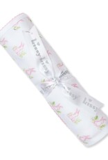 Kissy Kissy Pink Cottontail Hollow Swaddle Blanket