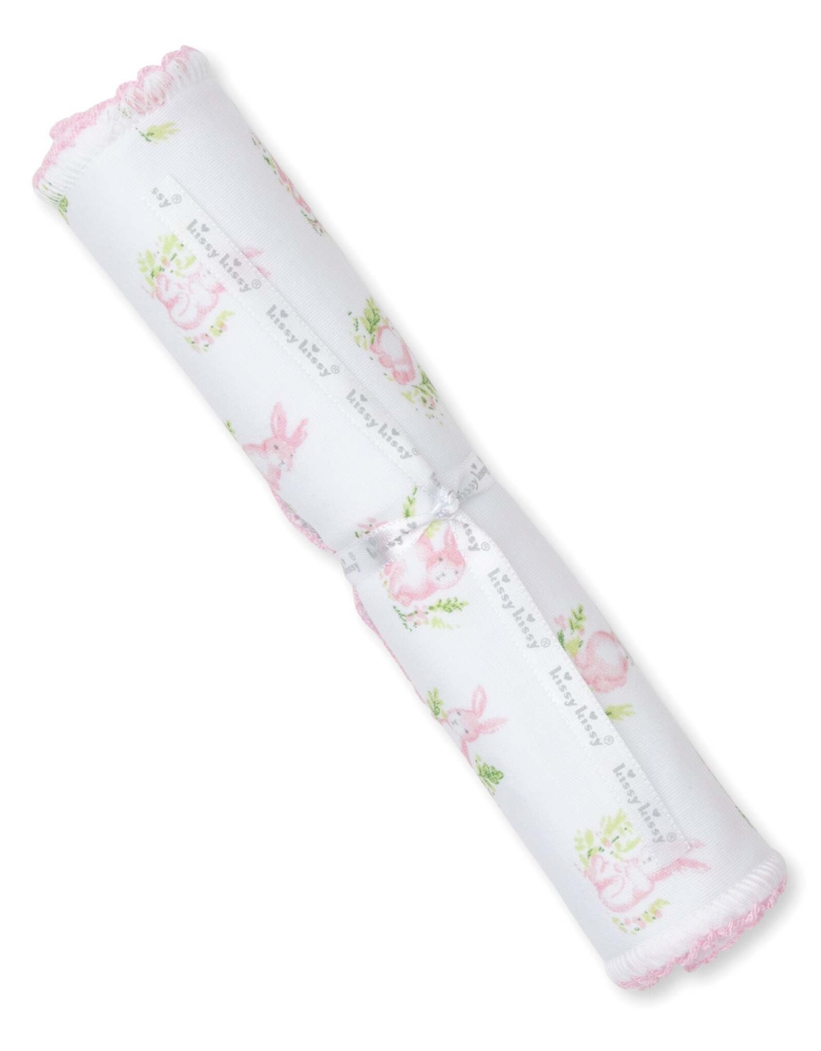 Kissy Kissy Pink Cottontail Hollow Burp Cloth