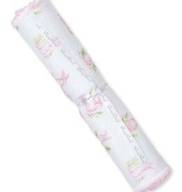 Kissy Kissy Pink Cottontail Hollow Burp Cloth