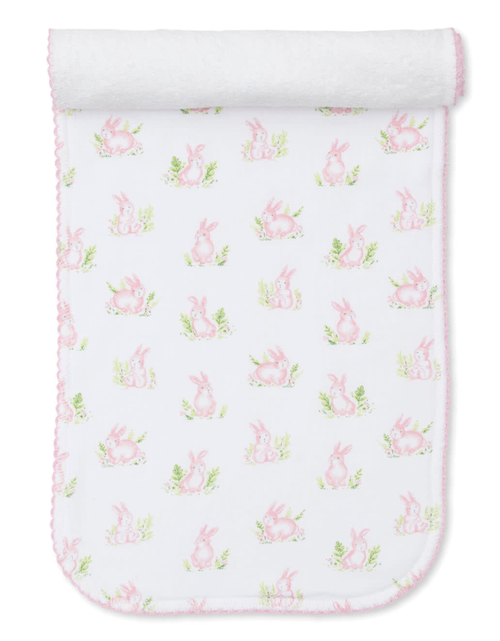 Kissy Kissy Pink Cottontail Hollow Burp Cloth