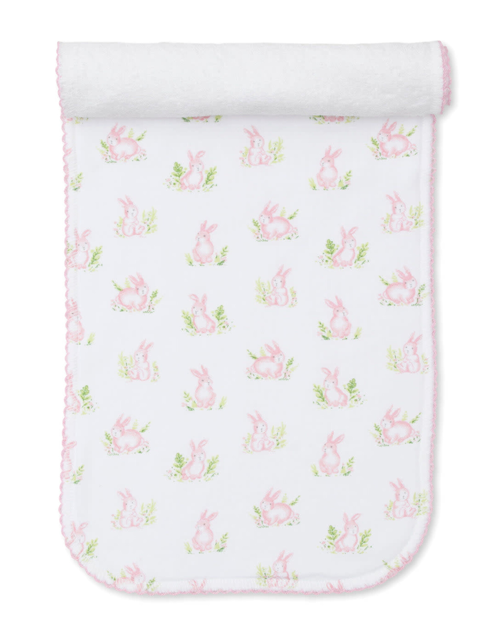 Kissy Kissy Pink Cottontail Hollow Burp Cloth