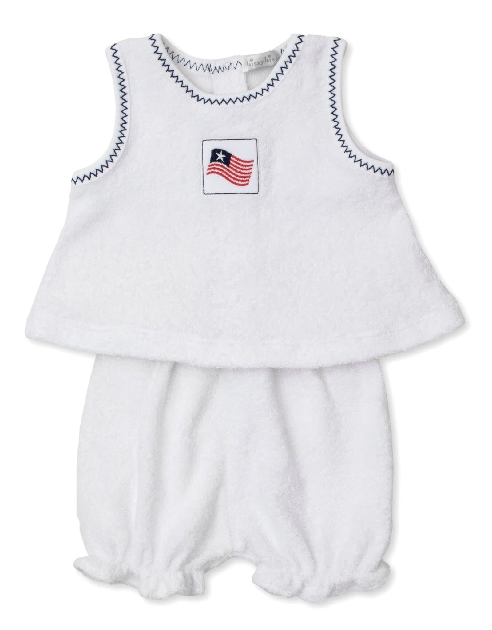 Kissy Kissy Star Spirit Terry Sunsuit Set