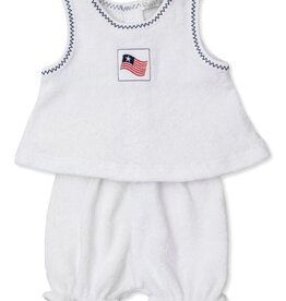 Kissy Kissy Star Spirit Terry Sunsuit Set