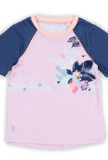 Noruk Pastel Lilac Leaves Purple Athletic T-Shirt