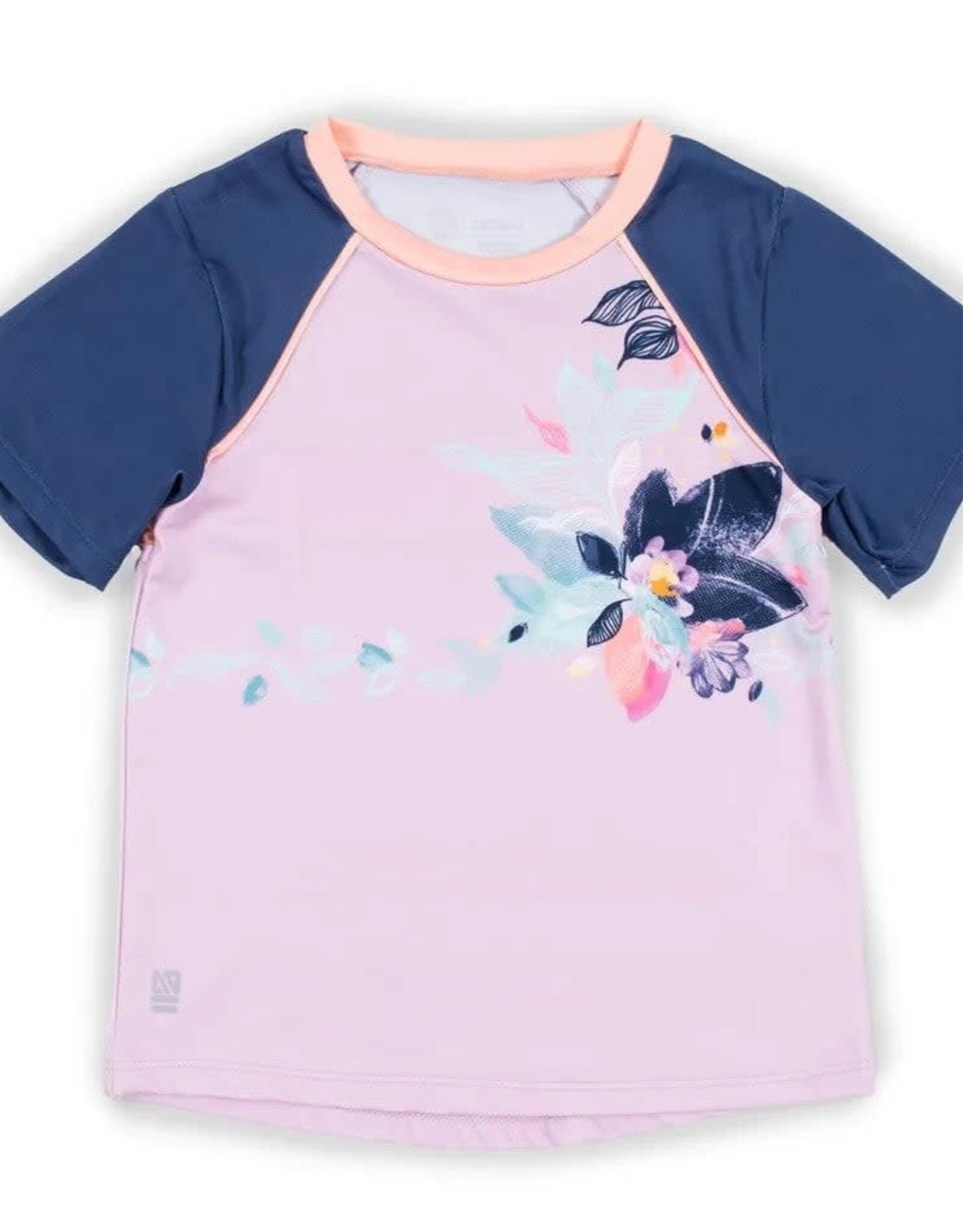 Noruk Pastel Lilac Leaves Purple Athletic T-Shirt