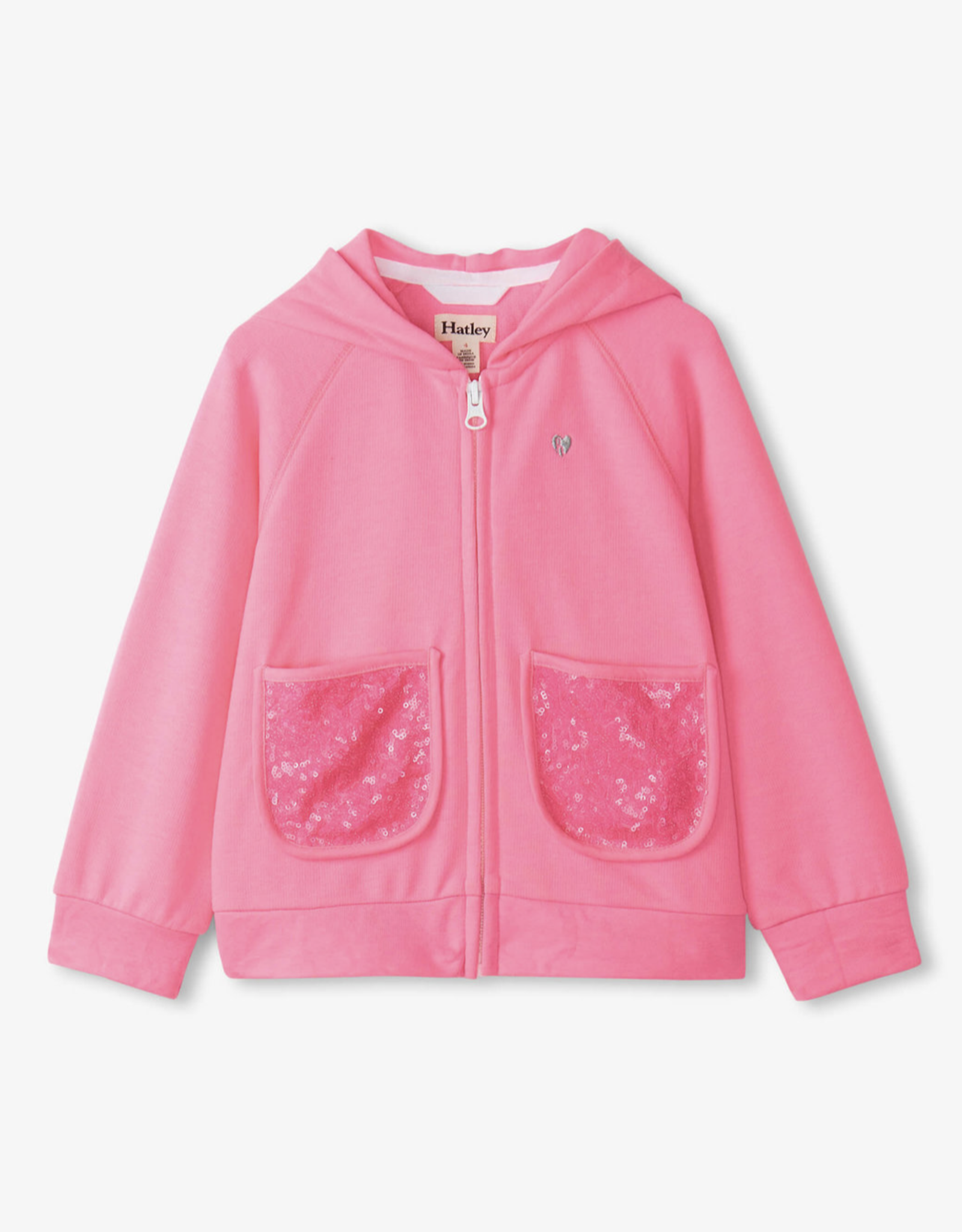 Hatley Pink Neon Raglan Hoodie