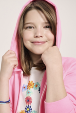 Hatley Pink Neon Raglan Hoodie