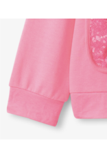 Hatley Pink Neon Raglan Hoodie