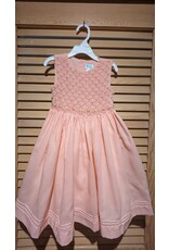 Casero Smocked Peach Dress