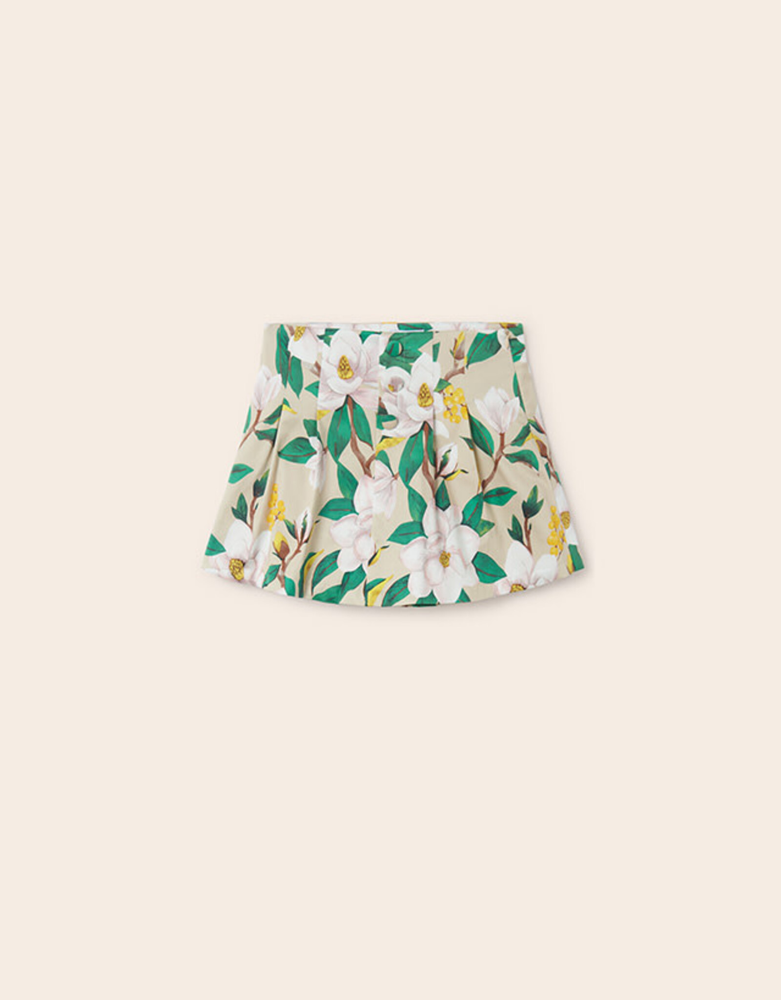 Mayoral Beige Patterned Skort