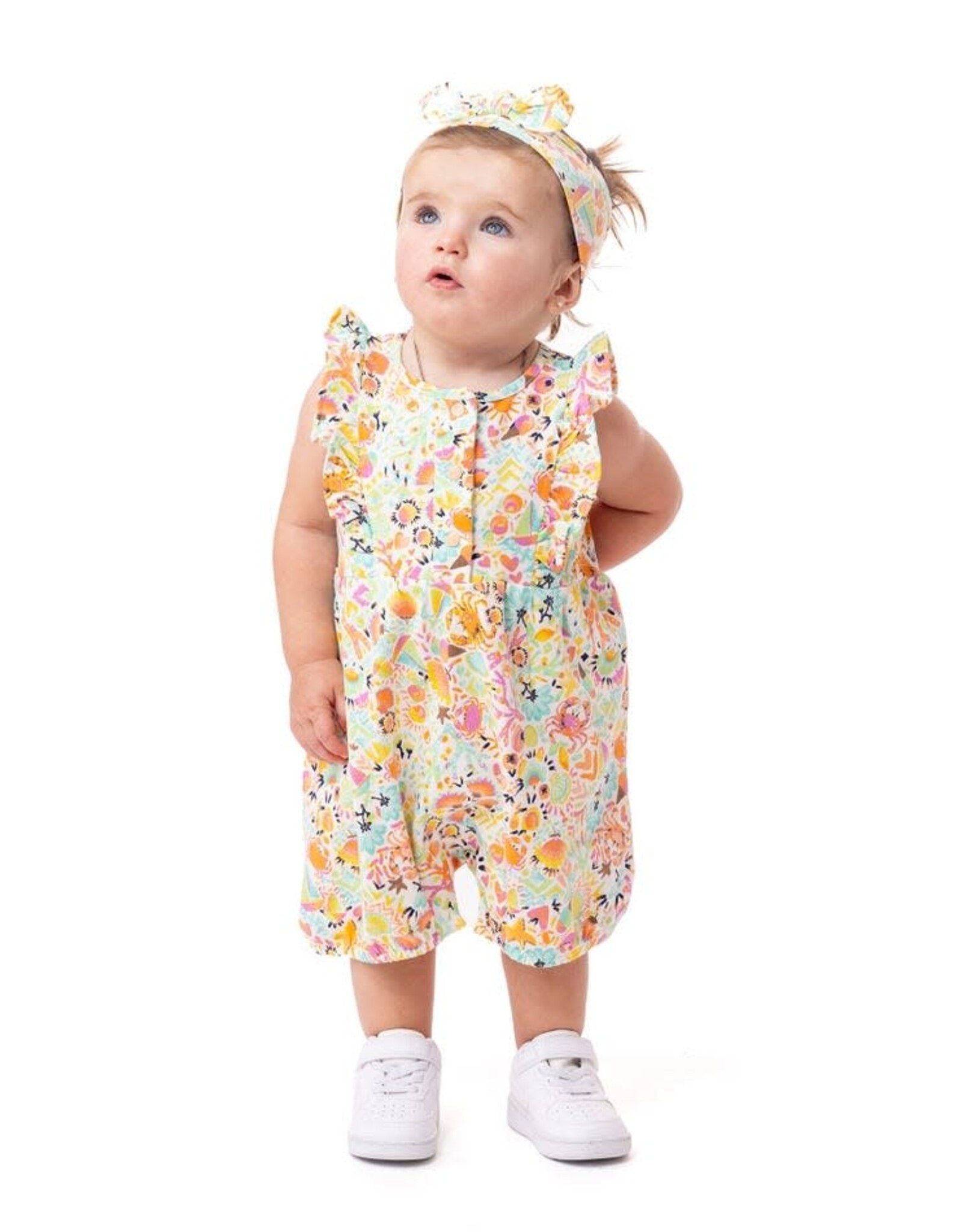 Noruk Ice Cream and Sailboats Romper