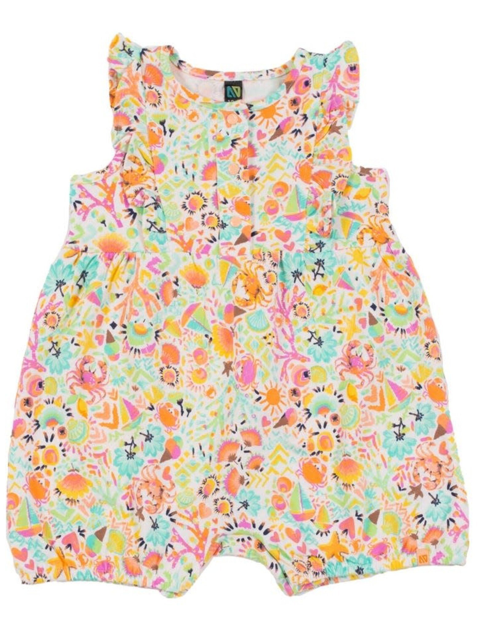 Noruk Ice Cream and Sailboats Romper