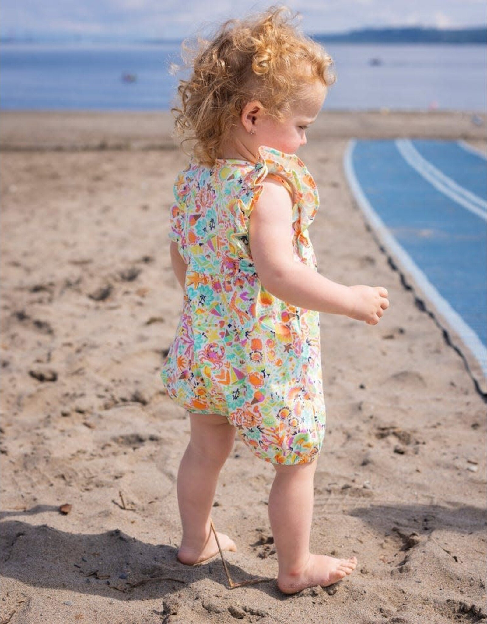 Noruk Ice Cream and Sailboats Romper