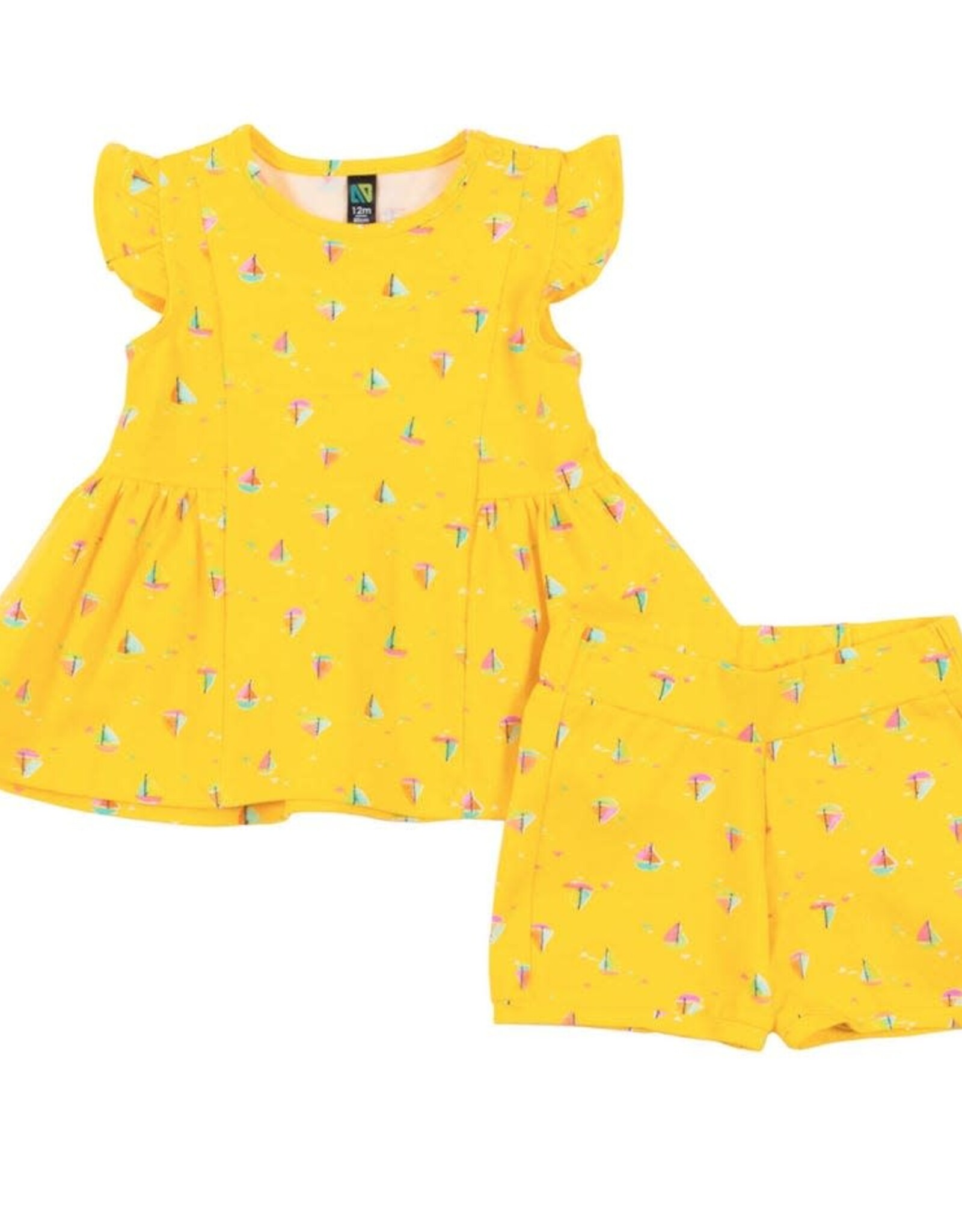 Noruk Ice Cream and Sailboats Two-Piece Set