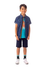 Noruk Safari Color Block Bermuda Shorts